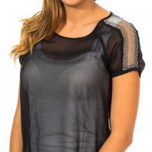 Blusa de Manga Corta con tejido semitransparente y transpirable 10DMC0263 mujer
