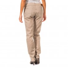 Long waterproof trousers with straight cut and bottoms 36691042 woman