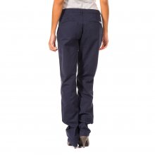 Long straight-cut trousers with hems 31696000 woman