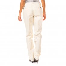 Long straight-cut trousers with hems 31693810 woman