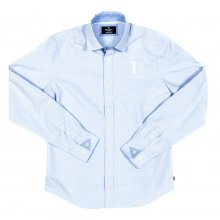 Boy's long-sleeved shirt with lapel collar HK301005