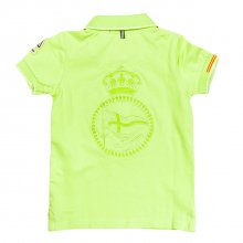 Children's short-sleeved polo shirt with lapel collar 37700054