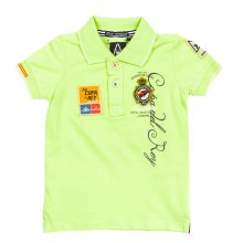 Children's short-sleeved polo shirt with lapel collar 37700054