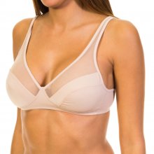 Non-wired bra with elastic sides 04974 woman