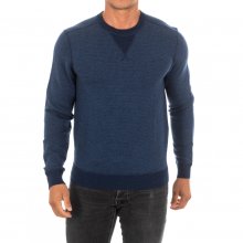 Men's long-sleeved round neck sweater HM701844
