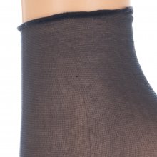 Pack-2 Very resistant laser cut short socks TRANSPARENT woman