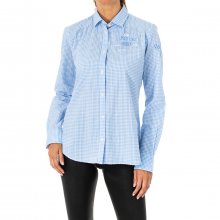Women's long-sleeved shirt with lapel collar LWC302