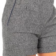 Hemmed hem shorts with belt loops IWB001 women