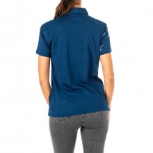 Women's short sleeve polo shirt with lapel collar LWP305