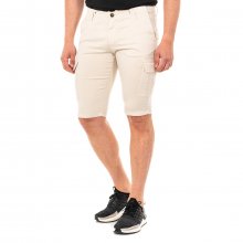 Multi-pocket Bermuda shorts with belt loops and adjustable drawstring LMB006 man