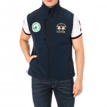 Men's high collar vest with adjustable drawstring hem 2MO073