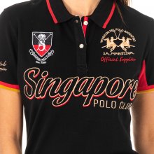 Women's short sleeve lapel collar polo shirt 2WP127