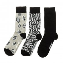 Pack-3 High-top socks with anti-pressure cuff JF3LSMC01-MULTICOLOR man
