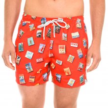 Men's swimsuit with drawstring and mesh lining JFSS20SW18-POSTERSRED-MULTICOLOR