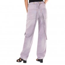 Pantalon Tejano Largo con bajos con corte recto 10DTU0010-G036 mujer