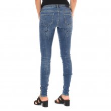 Long denim pants worn and painted effect 10DBF0760 woman