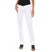 Long elastic fabric pants C011444-P084 woman