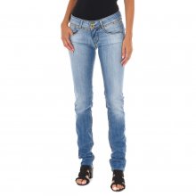 Long jean pants with narrow cut hems 10DB50159 woman