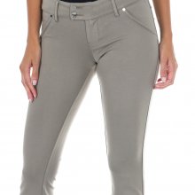 Pantalon Largo de tejido elástico 10DBF0443-J1035 mujer