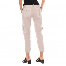 Pantalon Largo con bajos de corte estrecho y goma 70DBF0646-R216 mujer