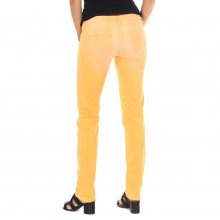 Long jean pants with narrow cut hems 10DB50001-R190 woman