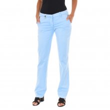 Pantalon Largo estilo chino con bajos rectos 70DBF0028-R123 mujer