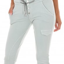 Pantalon Largo con bajos ajustables con cremallera 10DBF0059-J100 mujer