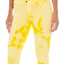 Long plush pants with elastic fabric 10DB50210-J100 woman