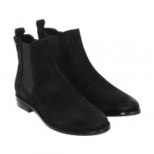 Velvet effect ankle boots with elastic bands WF200004A women