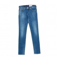 Women's long narrow cut denim pants C5J23