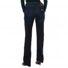 Long worn effect denim pants 6X5J07-5D0DZ woman