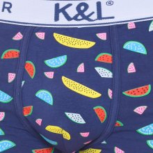 Pack-3 Men's printed breathable fabric boxers KL3006