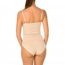 Women's shaping bodysuit with straps and V-neckline 510119
