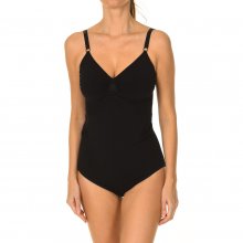 Women's shaping bodysuit with straps and V-neckline 510119