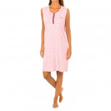 Women's round neck strap nightgown KL45179