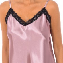 V-neck strapless camisole with lace finish 2119 woman