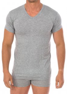 Camiseta interior manga corta y cuello en pico 1004 hombre