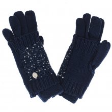 Knitted gloves with sequin details and thermal fabric AW6818-WOL02 woman