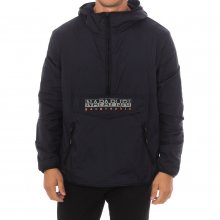 Hooded jacket with high collar NP0A4G67 man