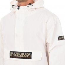 Hooded jacket with high collar NP0A4GCE man