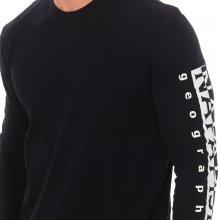 Men's long-sleeved round neck T-shirt NP0A4H9C
