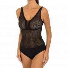 Daily Glam Trendy lace bodysuit with straps D07M7 woman
