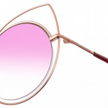 MARC-10-S women's round shape metal sunglasses