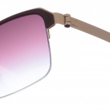 Rectangular metal sunglasses M1049 men