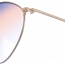 VB220S women's oval-shaped metal sunglasses