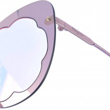 Gafas de sol de metal sin montura con forma ovalada SF178SM mujer