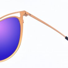 Clarinha women's oval-shaped metal sunglasses