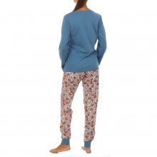 Pijama de invierno manga larga FLOWER KL45186 mujer