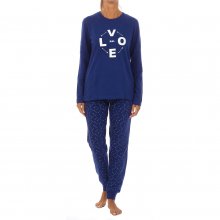 Pijama de invierno manga larga LOVE ARROWS KL45184 mujer