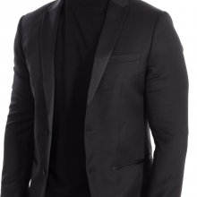 Abrigo estilo americana con cuello con solapa HDVES02-HD300 hombre
